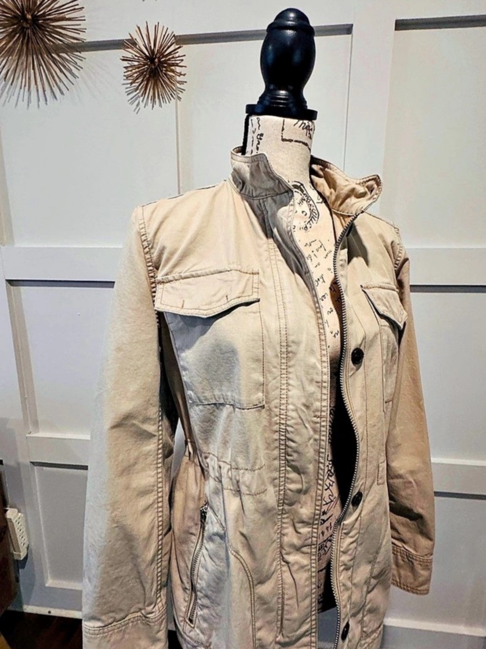 Gap Utility Jacket Beige Size Small